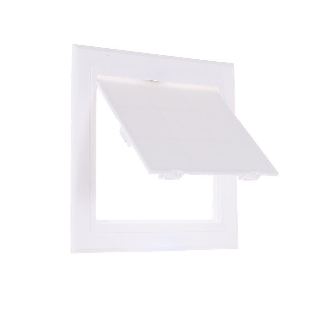 Bảng điều khiển SIMPLEAID, nắp mở có thể tháo rời màu trắng, khóa hộp, bản lề nhựa, treo tường