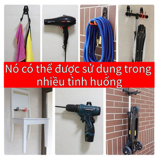 Xe Đạp Kim Loại Chống Trượt Gắn Tường, Móc Treo Vật Dụng, Có Ốc Vít Tiện Dụng