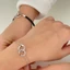 Vòng tay cặp đôi Clect Möbius Strip cho phụ nữ, vòng tay dệt không phai màu, cảm giác cao cấp, quà tặng 520 QQN7