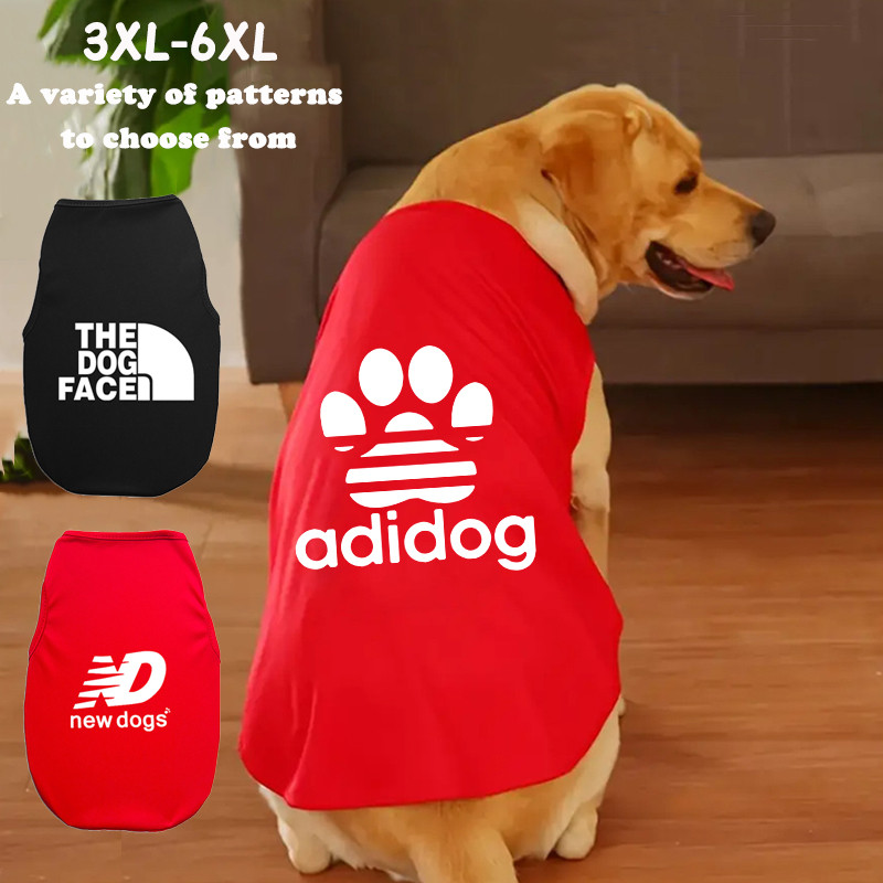 Pet 3XL-6XL Áo bình lớn in hình thời trang thoáng khí cho chó Thích hợp cho kích thước vừa và lớn