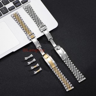 Cruved End Thép không gỉ nguyên khối Năm Thánh Vòng tay cho Rolex Submariner Daytona Datejust Dây đeo đồng hồ 20mm 21mm cho Water Ghost Diver Dây đeo đồng hồ nam nữ