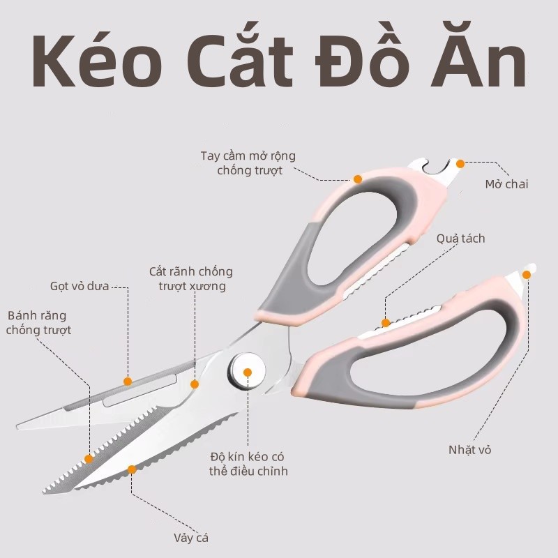 Kéo Nhà Bếp Đa Chức Năng,Kéo nhà bếp đa năng có thể tách đôi,Để Cắt Thịt Và Xương,Kéo Giết Cá
