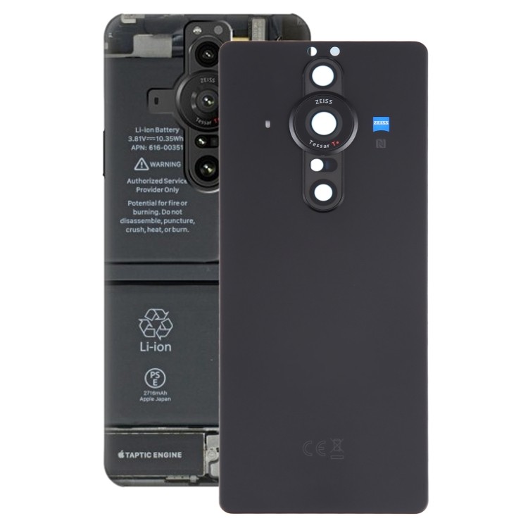 Bán chạy cho Sony Xperia Pro-I Ốp điện thoại pin có nắp ống kính máy ảnh (Đen)