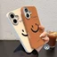 Ốp Điện Thoại Da PU Dễ Thương Cho Tecno Camon 50 40 Pro Premier Spark Go 3 2 50 40C 40 30C 30 Pro Plus POP 20 10 9 Pova 7 Ultra 6 Neo Vỏ Đơn Giản Mặt Cười Chống Sốc Vỏ Mềm