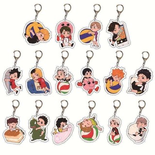 [Móc khóa] Haikyuu!! Móc khóa Oikawa Tooru Shoyo Kageyama Tobio Kageo Kenma Kozume Acrylic Chibi Móc khóa hoạt hình TXVU