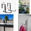 EDB * 2 Cái Có Thể Điều Chỉnh Chậu Trồng Hộp Chân Đế Cho Hộp Cửa Sổ Người Trồng Cây Treo Hộp Hoa Giá Đỡ Treo Tường Cho Win