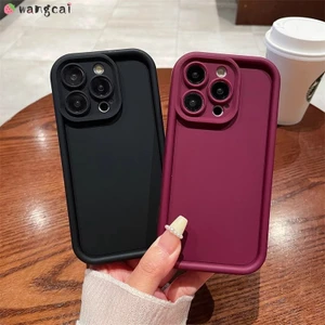 Dành Cho OPPO A2 A1 Pro 5G A2M A38 A18 A98 A97 A96 A94 A93 4G A91 Ốp Điện Thoại 3D Stereo Làm Dày Chống Sốc Nhiều Màu Sắc Màu Trơn Mờ Mờ Mờ Đơn Giản Vỏ Silicon Mềm