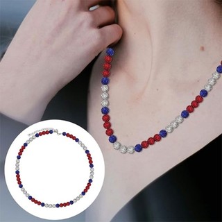 Zzz Vòng cổ bóng chày độc đáo Kim cương giả Disco Neckchain Trang sức thời trang cho các cá nhân năng động Phụ kiện thể thao