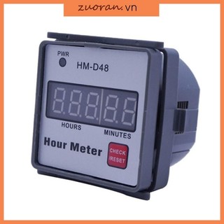 Đồng hồ đo thời gian ZUOO AC220V HM-D48 0 ‐ 99999h kỹ thuật số cho máy cắt cỏ, máy phát điện, động cơ, thiết bị