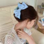 Đen Retro Satin Nơ Lớn Mũ Kẹp Tóc Nữ 2024 Phong Cách Mới Mùa Xuân Kẹp Lưng Đầu Kẹp Tóc Top Kẹp