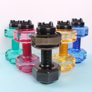 Bình Nước JEREMY, Ấm Siêu Tốc Thể Thao Sáng Tạo Hình Quả Tạ, Thời Trang 2200 / 2600mL PET Tay Cầm Đơn Giản Cốc Du Lịch Ngoài Trời Thể Thao
