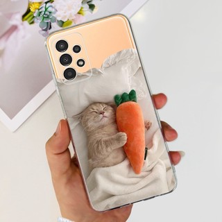 Dành Cho Samsung Galaxy A32 Vỏ SM-A325F A 32 4G Vỏ Hoa Thời Trang Bướm Mềm Trong Suốt Cho Samsung A32 5G SM-A326B Ốp Lưng