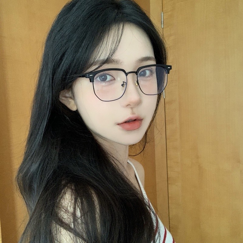 Kính cận thị thời trang -0.5 -1.0 -1.5 -2.0 -2.5 -3.0 -3.5 -4.0 -4.5 -5.0 -5.5 -6.0  độ dành cho nam và nữ với tròng kính có thể tháo rời kính chống ánh sáng xanh 058