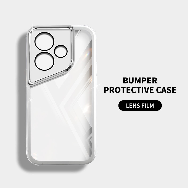 Ốp điện thoại trong suốt màu siêu mỏng YBD cho Infinix ITEL A70 A80 A665L Hot 30i Hot 30 Play NFC X669 X669C X669D X6735B X6831 X6832 Vỏ silicon mềm trong suốt thời trang nữ tính