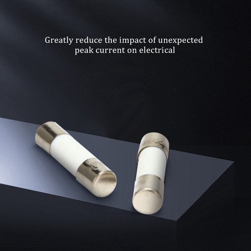10 Cái 250V 0.5A 500mA Ống cầu chì gốm thổi nhanh 5mm x 20mm (R F C V)