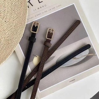 Thắt lưng da PU khóa chốt OIWLSAX321, thiết kế sang trọng, phong cách retro, đa năng cho nữ