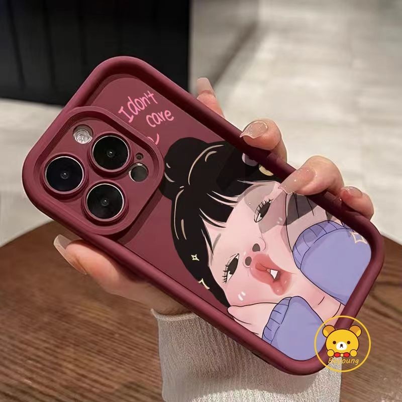 Ốp Điện Thoại Vivo Y28 Y17S Y28 Y36i Y27S Y50 Y30 Y27 Y35 Y16 Y36 4G Y55 Y75 Y30 T1 Y56 Y76 Y76S Y74S Y77 Y77E Y78 Y78 + Vỏ Bảo Vệ Cô Gái Dễ Thương