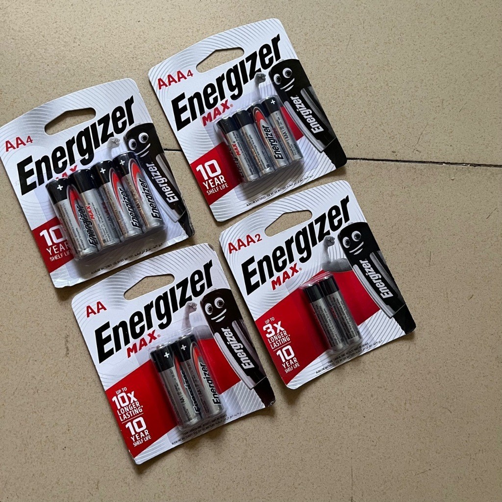 [4 viên] Pin tiểu AA AAA Energizer 1,5V bền bỉ năng lượng cao và thân ...