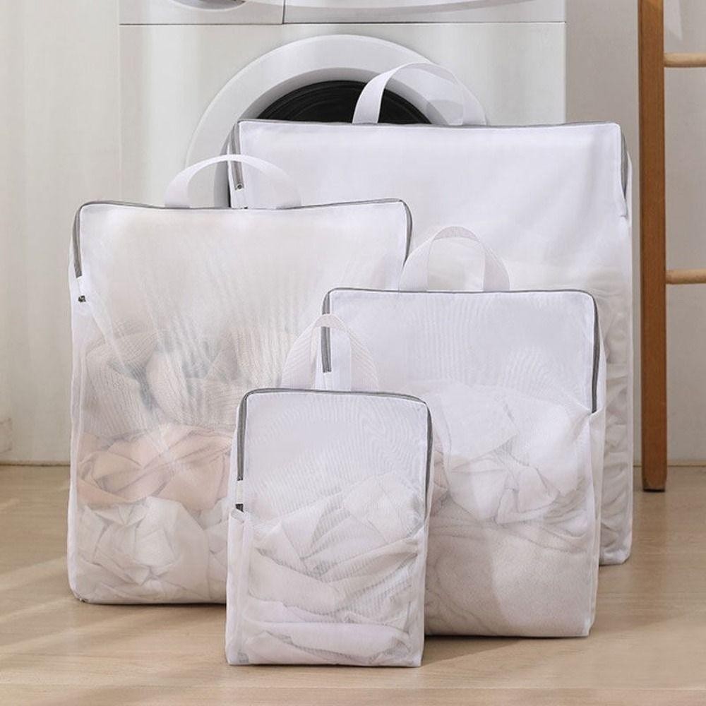 Túi lưới YUUKII đựng đồ lót, áo ngực, tất, có dây kéo; giỏ giặt polyester mịn cho máy giặt