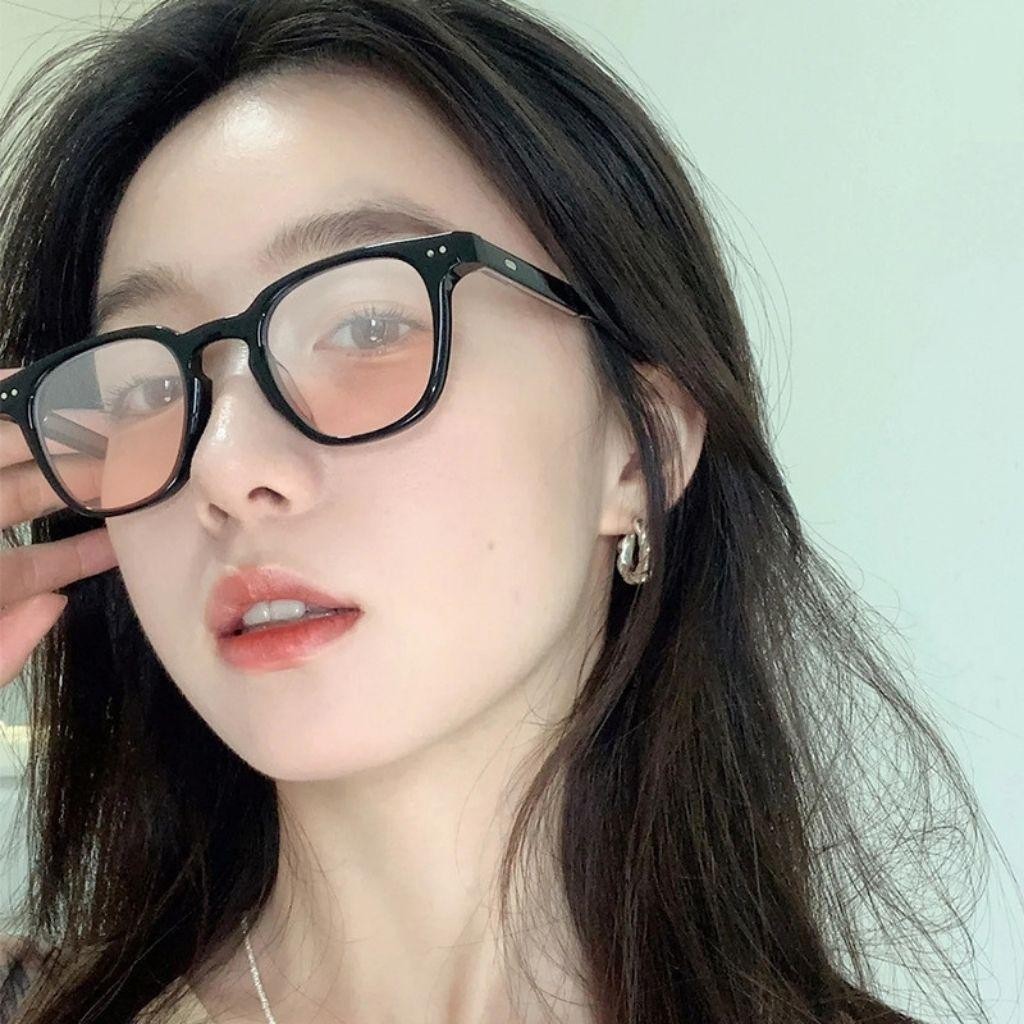 Kính mát 2 chấm nam nữ tạo hiệu ứng má hồng dễ thương, Kính râm chống tia UV hàn quốc Styley K004