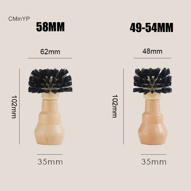 Bàn chải cà phê Tamper Barista CMinYP 54 / 58mm, Espresso 51mm với công cụ Portafilter Vệ sinh tay cầm 58mm Glory