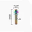 BORAGETE 6 CÁI Vít thân, Bu lông thân xe đạp đường trường MTB M5x17mm, Tay lái xe đạp có máy giặt Vít nâng thân bằng thép mạ titan