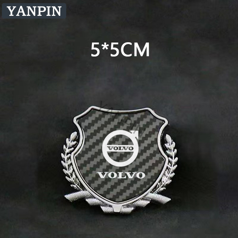Dành Cho Xe Volvo Kim Loại Miếng Dán Trang Trí Cửa Sổ Ô Tô Bên Phía Sau Miếng Dán Trang Trí 940 S80 XC60 S40 XC40 XC90 S60 850 S90 240 V40 S70 V50 740 XC40