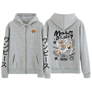Áo hoodie nam nữ chất nỉ One Piece luffy thần mặt trời in hình