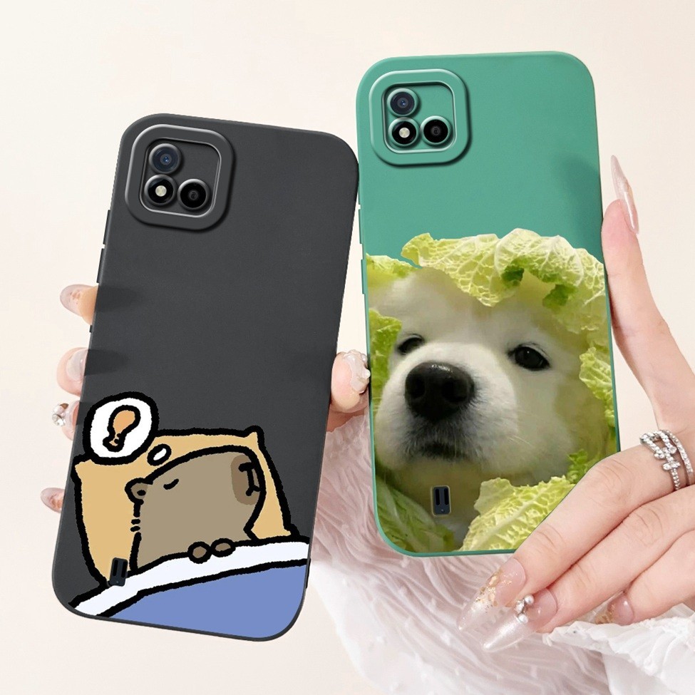 Dành Cho Realme C11 2021 Ốp Lưng RMX3231 Thời Trang Sang Trọng Chống Sốc Cho Realme C11 2021 Ốp Điện Thoại