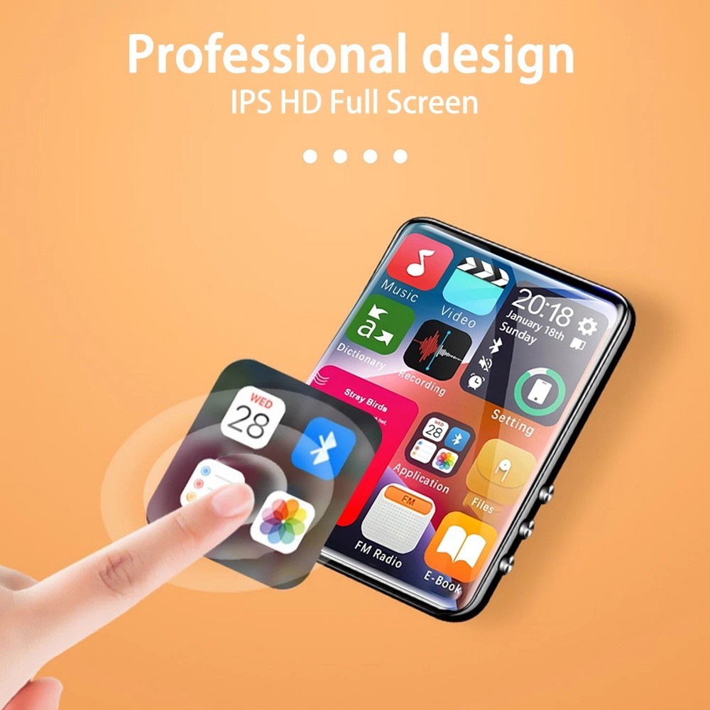 Máy nghe nhạc VIRWIR MP3 có loa tích hợp Bluetooth hỗ trợ đọc sách điện tử, phát lại Video, nghe nhạc | BigBuy360 - bigbuy360.vn