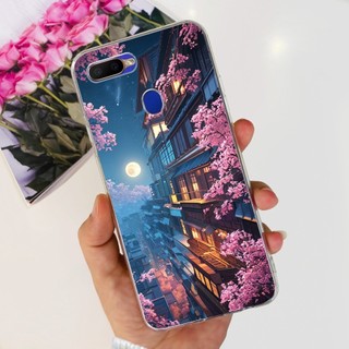 Dành Cho OPPO A5s AX5s Vỏ CPH1909 CPH1920 CPH1912 Ốp Điện Thoại Silicon Trong Suốt Hoa Phổ Biến Cho OPPO A12 A7 A7X A7N