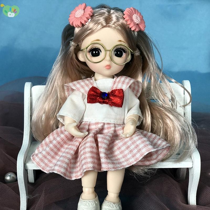 [XZNZMM] Quần áo búp bê 16-18 cm OB11 Váy quần áo búp bê 1 / 12 Phụ kiện búp bê Bộ đồ trang phục cho bé gái Quà tặng LMWU