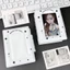 Album thẻ ORDOBOX, Chất kết dính thẻ ảnh Mini PVC 3 Inch, với 16 trang bên trong Album thẻ sưu tập Love Bow Idol Card Collect Book