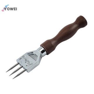Yowei Ice Pick Máy băm đá chắc chắn có tay cầm bằng gỗ nguyên khối bằng thép không gỉ Ba cánh VN