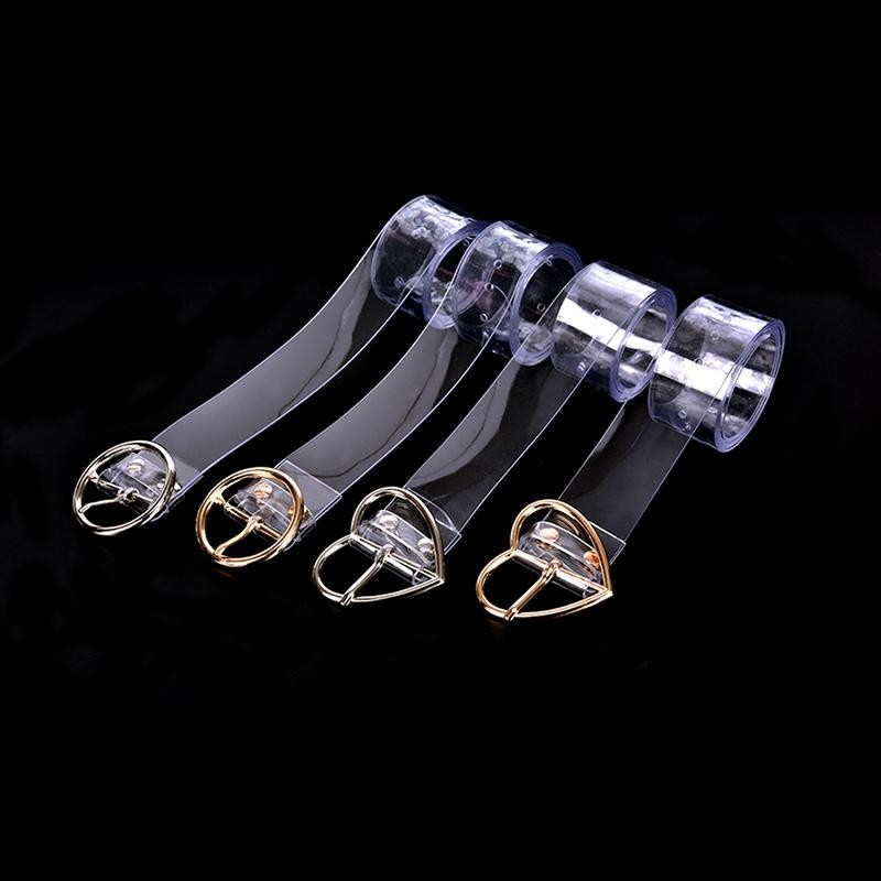 Luimo Nữ Dài Trong Suốt Thắt Lưng Trái Tim Pin Khóa Thắt Lưng Nữ Thắt Lưng Quà Tặng Sbs