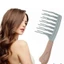 Lược uốn răng gợn sóng SUNKISSD, Lược chải răng lớn hai hàng nhẹ, Dụng cụ chăm sóc tóc dài cầm tay Dụng cụ tạo kiểu tóc xoăn