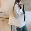 FUJIOU Túi Itabag đơn giản, Túi trong suốt có dây buộc huy hiệu đơn, Túi đeo chéo Ruy băng thần tượng Lưu trữ hàng hóa Túi đeo vai màu trơn cho trẻ em