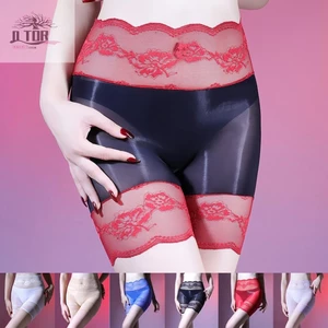 Quần lót Boxer ren trong suốt thanh lịch dành cho nam và nữ phong cách eo cao