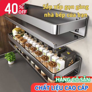 Kệ Gia Vị Treo Tường Bunnies House - Đựng Hủ Gia Vị Đa Năng Bằng Thép Carbon, Tiện Lợi Cho Nhà Bếp