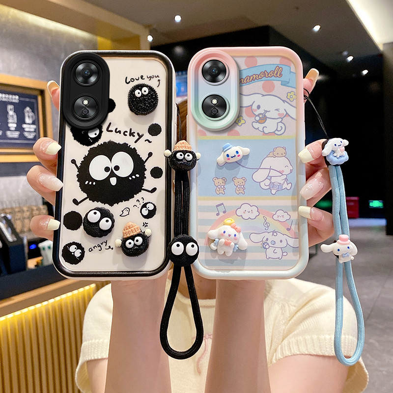 ốp lưng oppo a18 oppo a38 Ốp điện thoại búp bê 3D dễ thương cho ốp lưng oppo a18 .