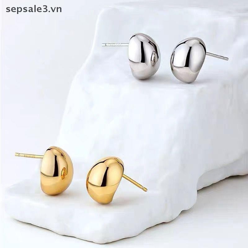 # Sepsale # 1 Đôi Bông Tai Màu Vàng Hợp Kim Hình Đậu Đơn Giản Cho Người Phụ Nữ Phong Cách Hàn Quốc Trang Sức Thời Trang Goth Đảng Phụ Kiện Trang Sức Bé Gái.