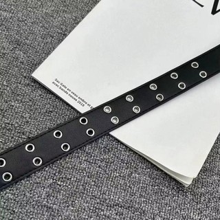 Dây thắt lưng ROOMYCO, Thắt lưng Punk có khóa rỗng, Da PU thời trang có thể điều chỉnh Dây đeo thắt lưng Phụ kiện trang trí