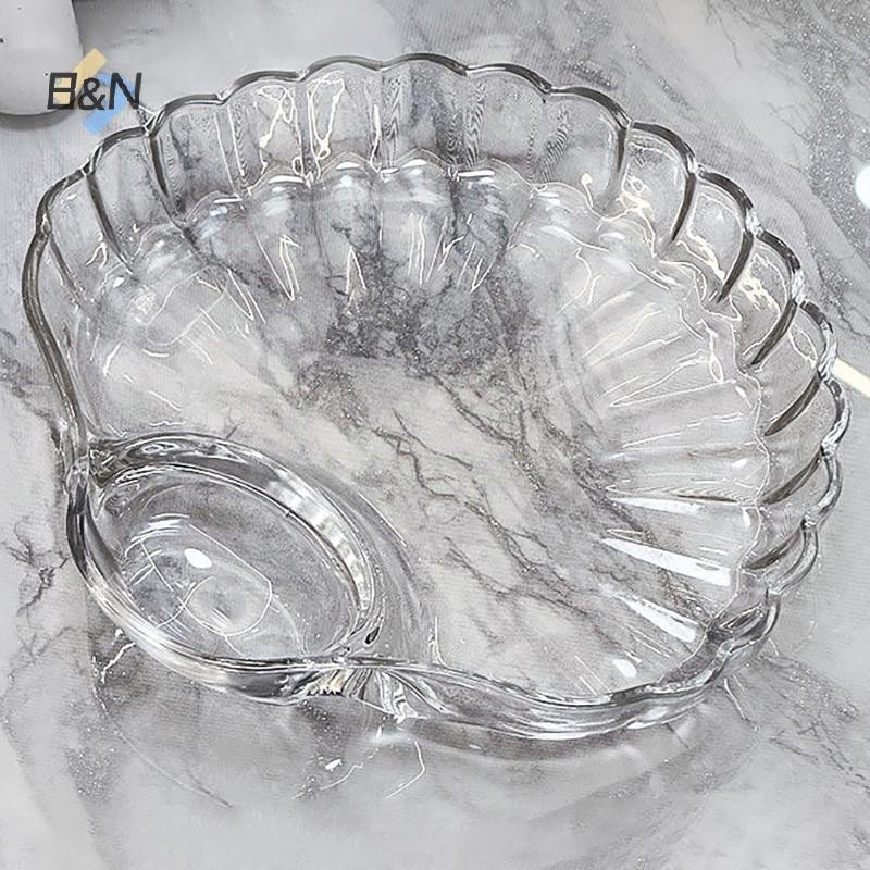 B & N 1 Đĩa Bánh Bao Trong Suốt Có Đĩa Giấm Đĩa Giấm Món Ăn Sushi Bữa Sáng Trái Cây Khô Ăn Nhẹ Đĩa khạc nhổ.