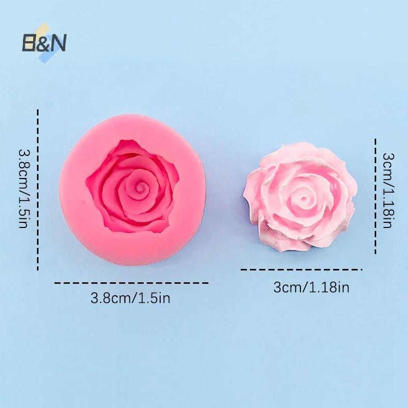 B & N 3D Hoa Hồng Đẹp Khuôn Silicon DIY Bánh Sô Cô La Trang Trí Dụng Cụ Fondant Trang Trí Bánh Cưới Hoa Khuôn Xà Phòng.
