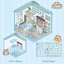 3D Sticker Phong Cảnh Bộ 3 Miếng Hình Dán Đa Tầng Chống Nước – Chủ Đề Dễ Thương / Dán Sổ / DIY Trang Trí