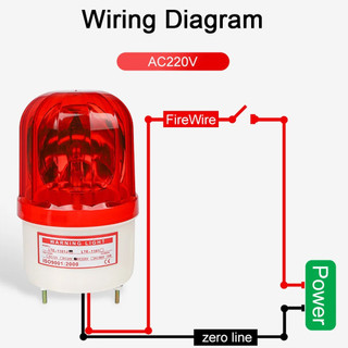 LTE-110J 220V Đèn Quay Cảnh Báo, Có Còi & Không Còi, Đèn Xoay Cảnh Báo Công Trường, Chất Lượng Cao, Giá Tốt, Free Ship