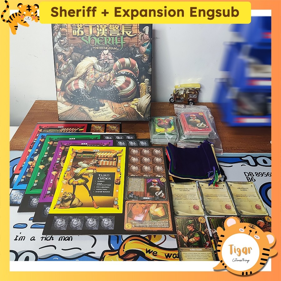 Boardgame Sheriff of Nottingham và mở rộng Merry Men Engsub có luật Việt Tigarboardgame