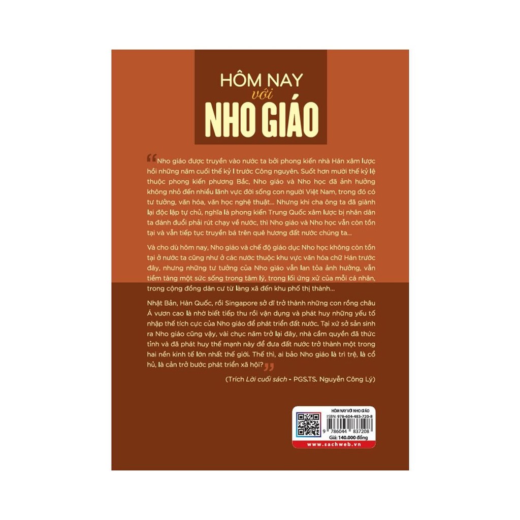Ảnh Sách Hôm nay với Nho Giáo - Nguyễn Đình Chú (NXBTH) 1