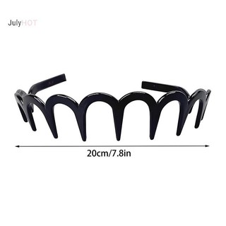 Julyhot Mới Băng Đô Tóc Zigzag Ban Nhạc Notched Headband Người Phụ Nữ Người Đàn Ông Cô Gái Quà Tặng Sinh Nhật Giải Cứu Tóc Gãy Hiện Vật Massivedeals
