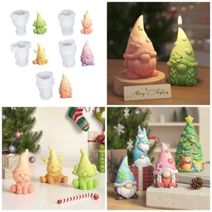 SA Khuôn trưng bày silicon đa năng để tạo hình ngôi sao trái tim Gnome trong thạch cao và làm nhựa